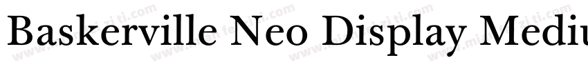 Baskerville Neo Display Medium字体转换